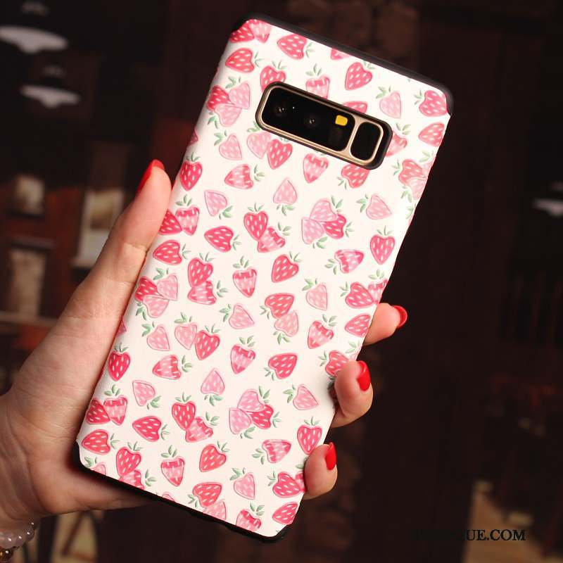 Samsung Galaxy Note 8 Coque De Téléphone Tout Compris Dessin Animé Rose Protection Incassable