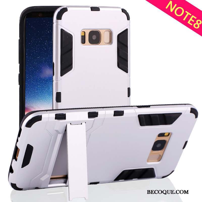 Samsung Galaxy Note 8 Coque Difficile Gris Incassable Étui Protection Tout Compris