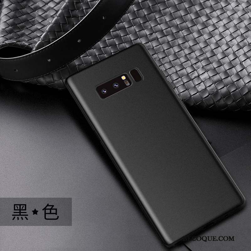 Samsung Galaxy Note 8 Coque Délavé En Daim Simple Modèle Fleurie Protection Silicone Étui