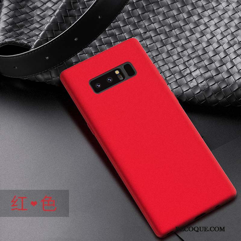 Samsung Galaxy Note 8 Coque Délavé En Daim Simple Modèle Fleurie Protection Silicone Étui