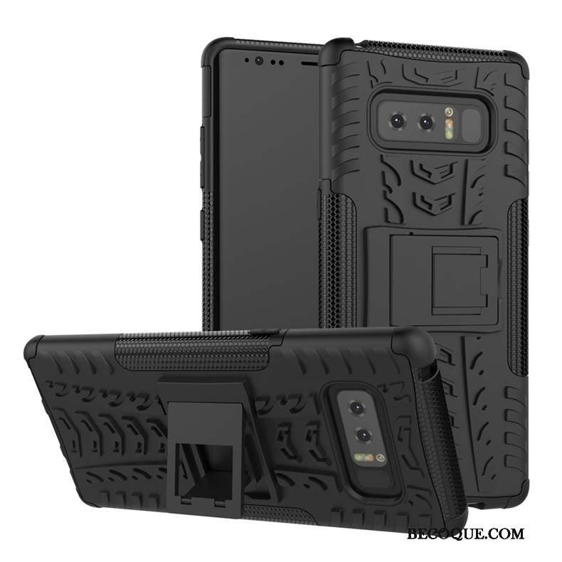 Samsung Galaxy Note 8 Coque Protection Support Rouge Tendance Tout Compris Étui