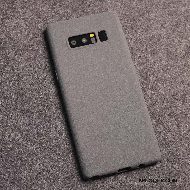 Samsung Galaxy Note 8 Coque Silicone Délavé En Daim Téléphone Portable Rouge Protection Tout Compris