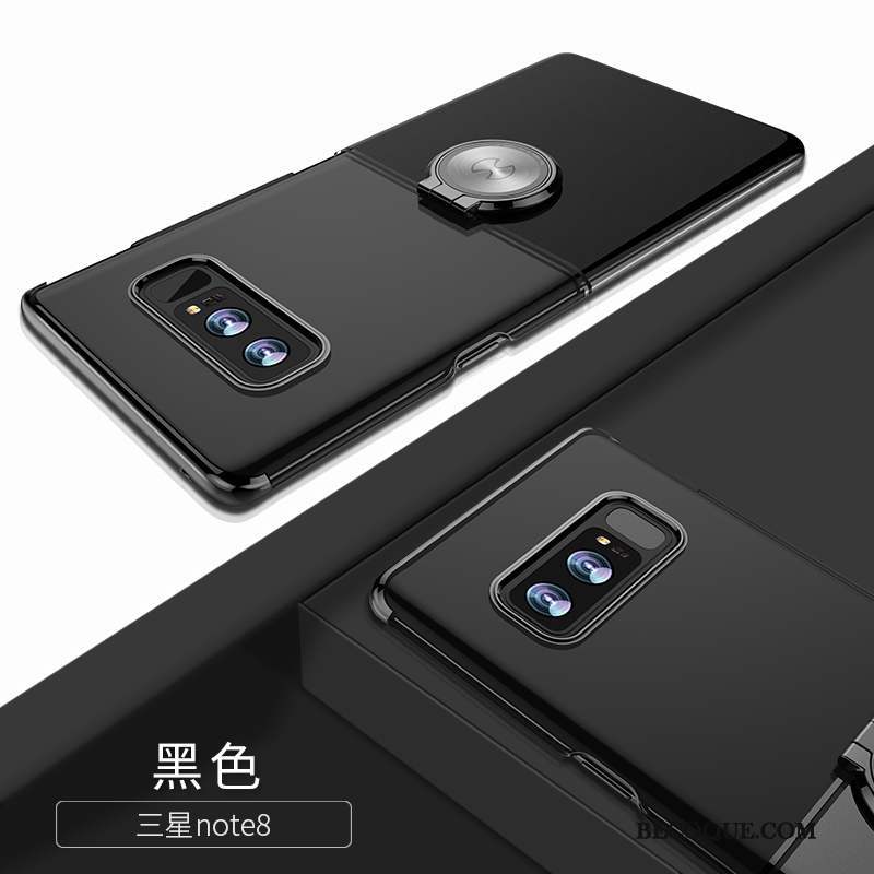 Samsung Galaxy Note 8 Coque Support Anneau Transparent Boucle Délavé En Daim Créatif