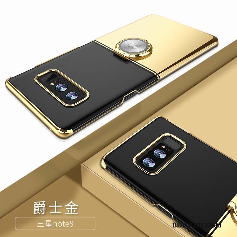 Samsung Galaxy Note 8 Coque Support Anneau Transparent Boucle Délavé En Daim Créatif
