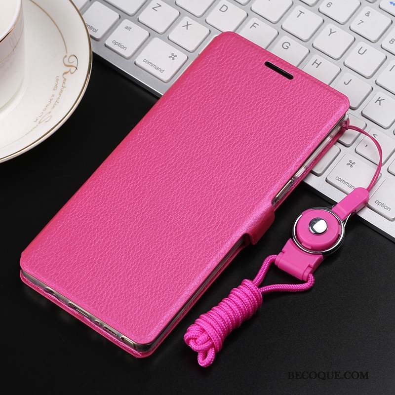 Samsung Galaxy Note 8 Coque Tout Compris Fluide Doux Protection Étui En Cuir Rose Incassable