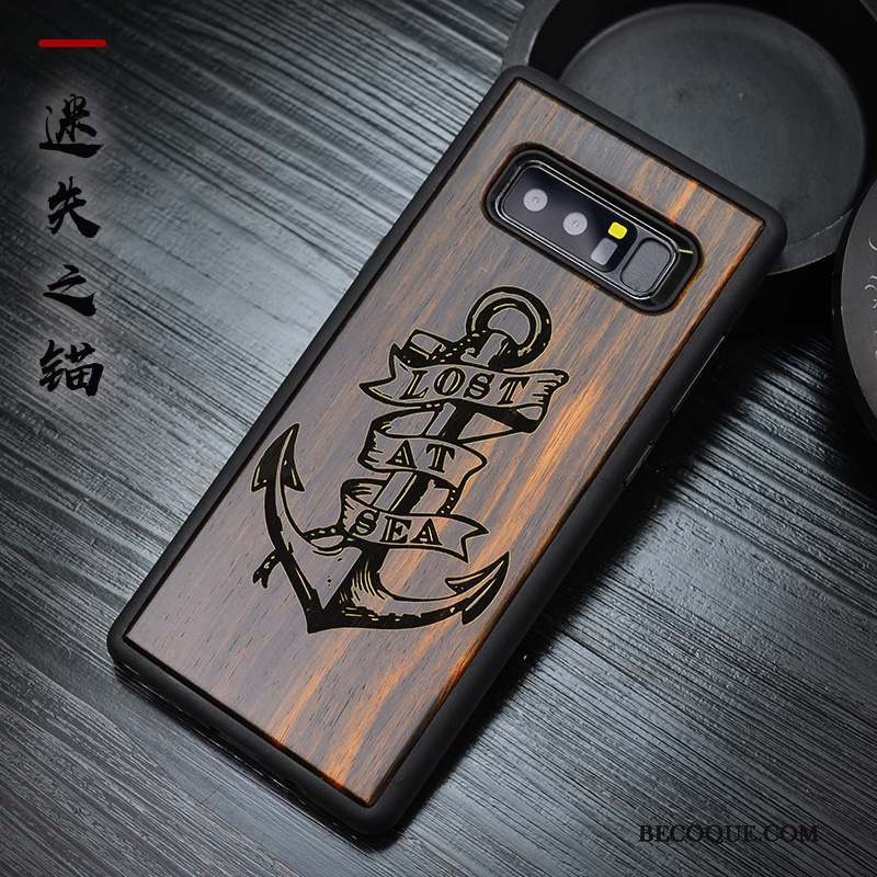 Samsung Galaxy Note 8 Coque Tout Compris Étui Luxe Incassable Protection Bois Massif