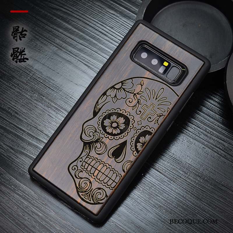 Samsung Galaxy Note 8 Coque Tout Compris Étui Luxe Incassable Protection Bois Massif