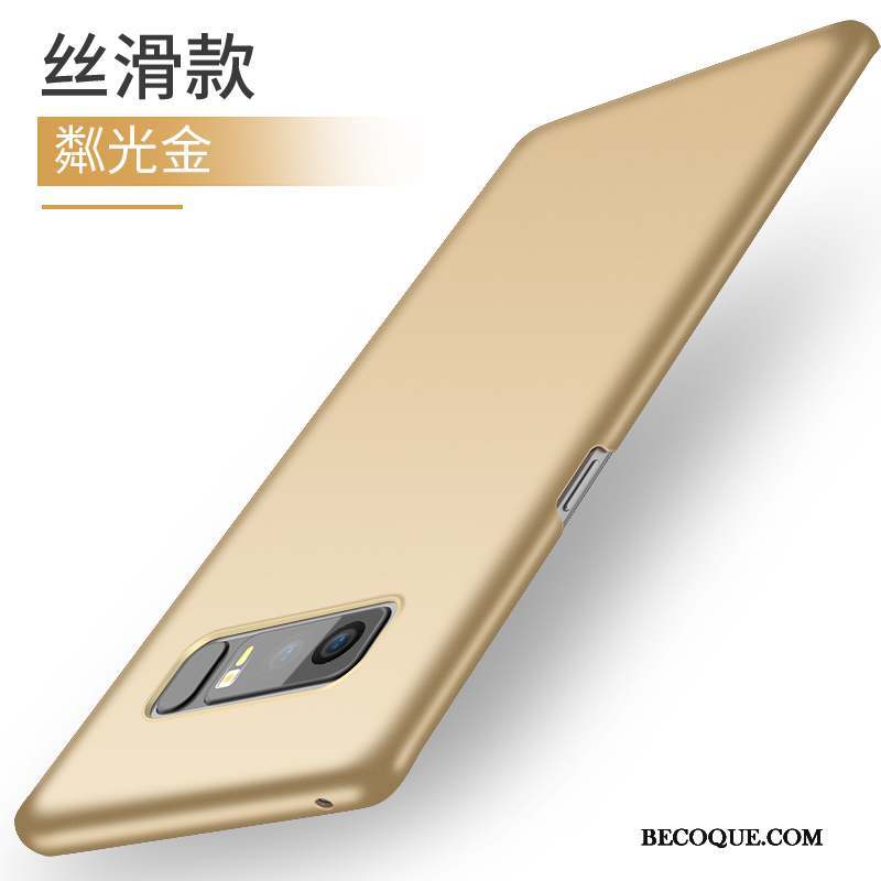 Samsung Galaxy Note 8 Coque Étui Difficile De Téléphone Or Mince