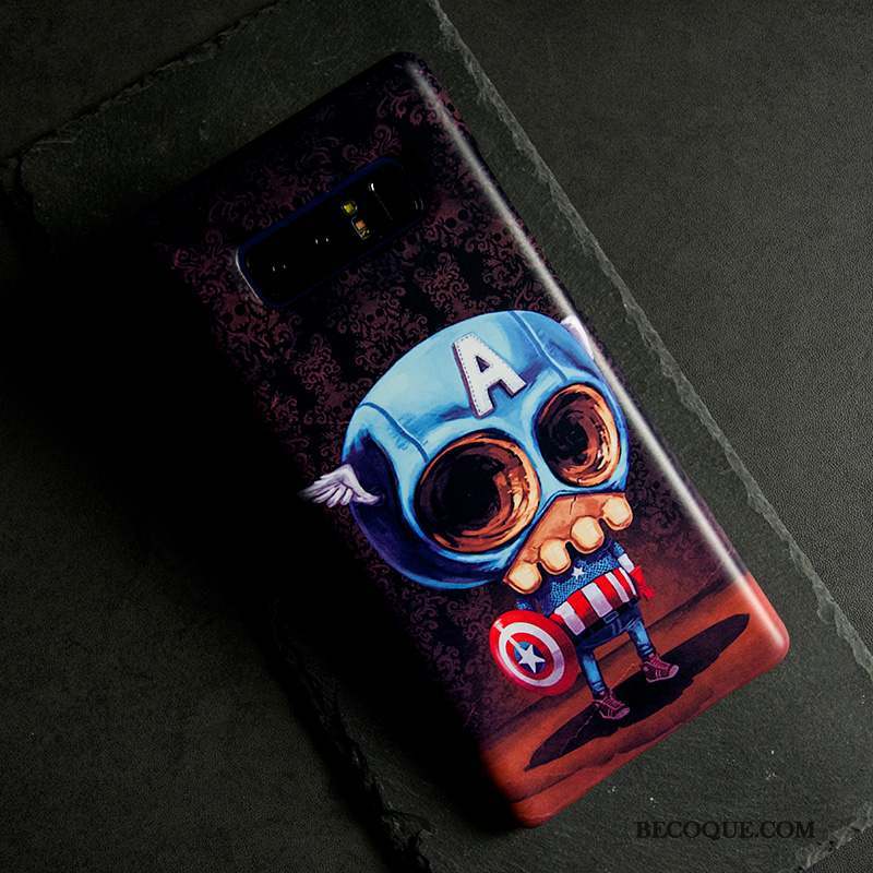 Samsung Galaxy Note 8 Coque Étui Mince Marque De Tendance Délavé En Daim Multicolore Nouveau