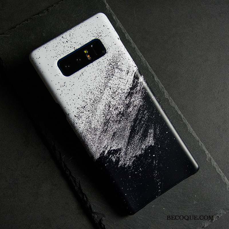 Samsung Galaxy Note 8 Coque Étui Mince Marque De Tendance Délavé En Daim Multicolore Nouveau