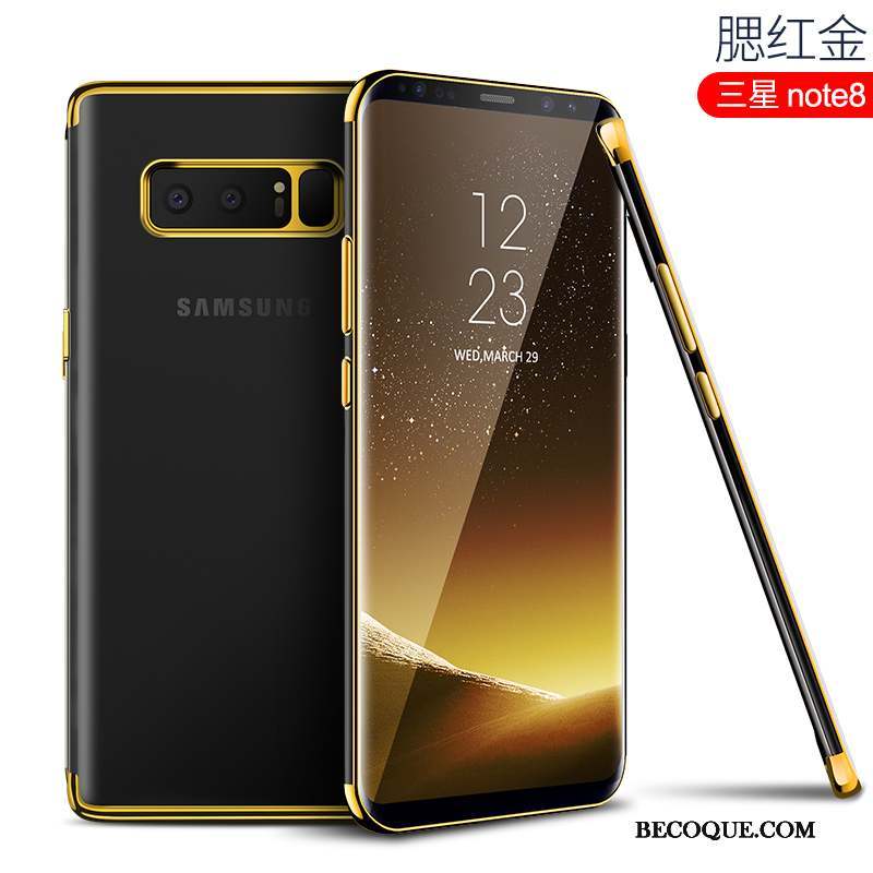 Samsung Galaxy Note 8 Coque Étui Très Mince Créatif Tout Compris Silicone Rouge