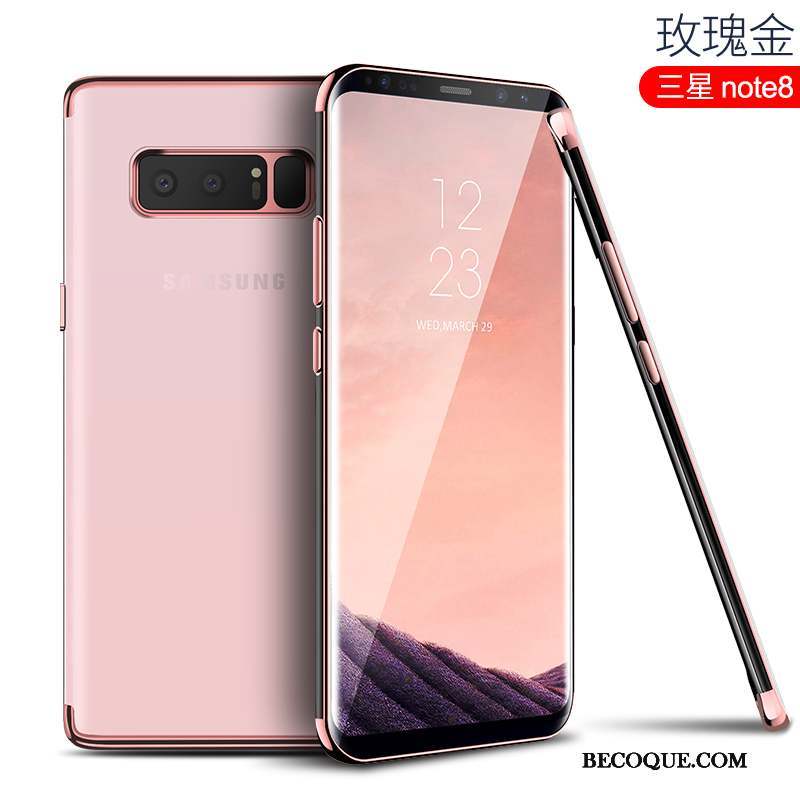 Samsung Galaxy Note 8 Coque Étui Très Mince Créatif Tout Compris Silicone Rouge