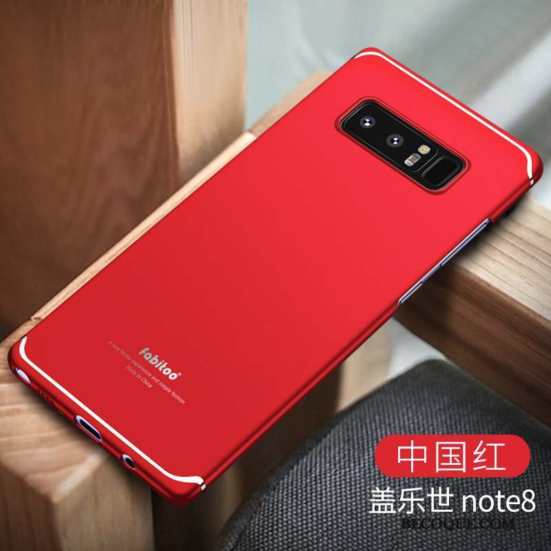 Samsung Galaxy Note 8 Couleur Unie Étui Violet Coque De Téléphone Difficile Protection