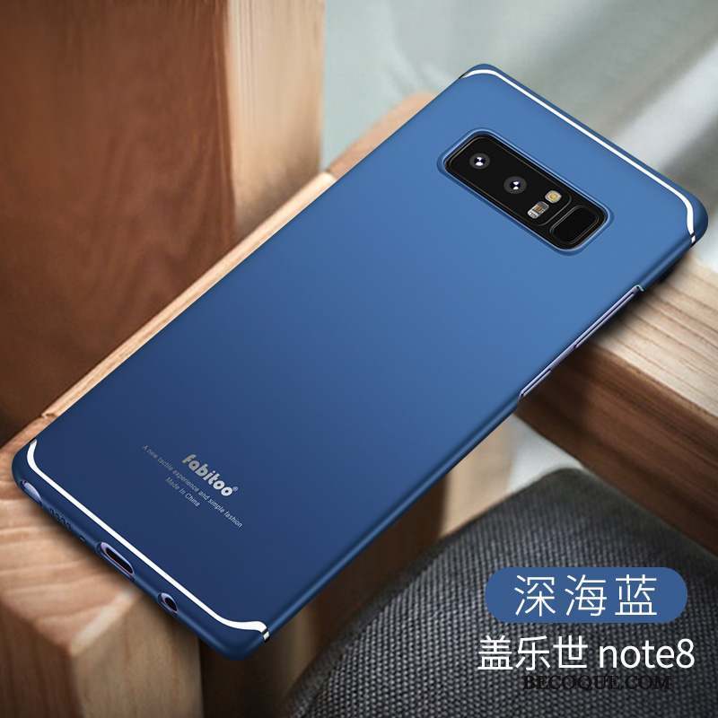 Samsung Galaxy Note 8 Couleur Unie Étui Violet Coque De Téléphone Difficile Protection