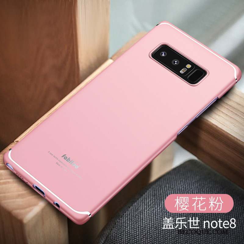 Samsung Galaxy Note 8 Couleur Unie Étui Violet Coque De Téléphone Difficile Protection