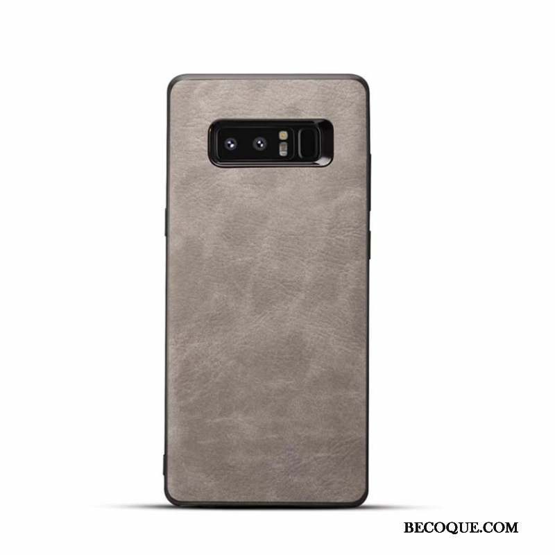 Samsung Galaxy Note 8 Cuir Téléphone Portable Fluide Doux Étui Coque De Téléphone Protection