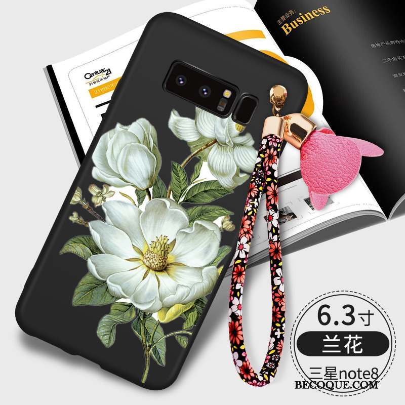 Samsung Galaxy Note 8 Fluide Doux Coque De Téléphone Étui Silicone Ornements Suspendus Tendance