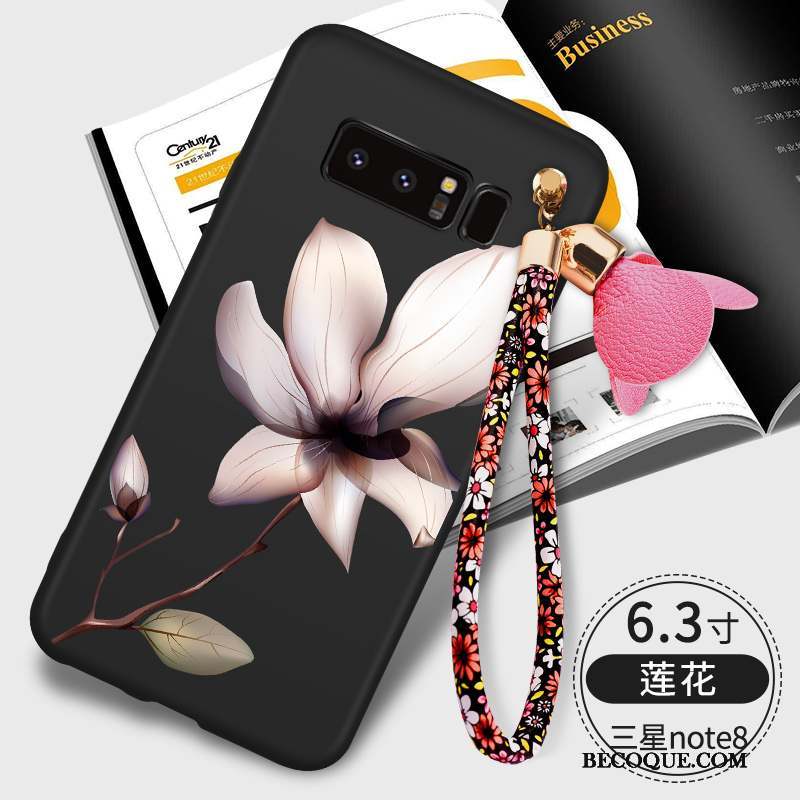 Samsung Galaxy Note 8 Fluide Doux Coque De Téléphone Étui Silicone Ornements Suspendus Tendance