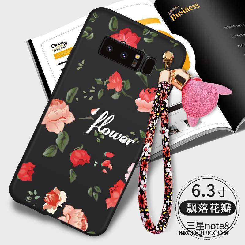 Samsung Galaxy Note 8 Fluide Doux Coque De Téléphone Étui Silicone Ornements Suspendus Tendance