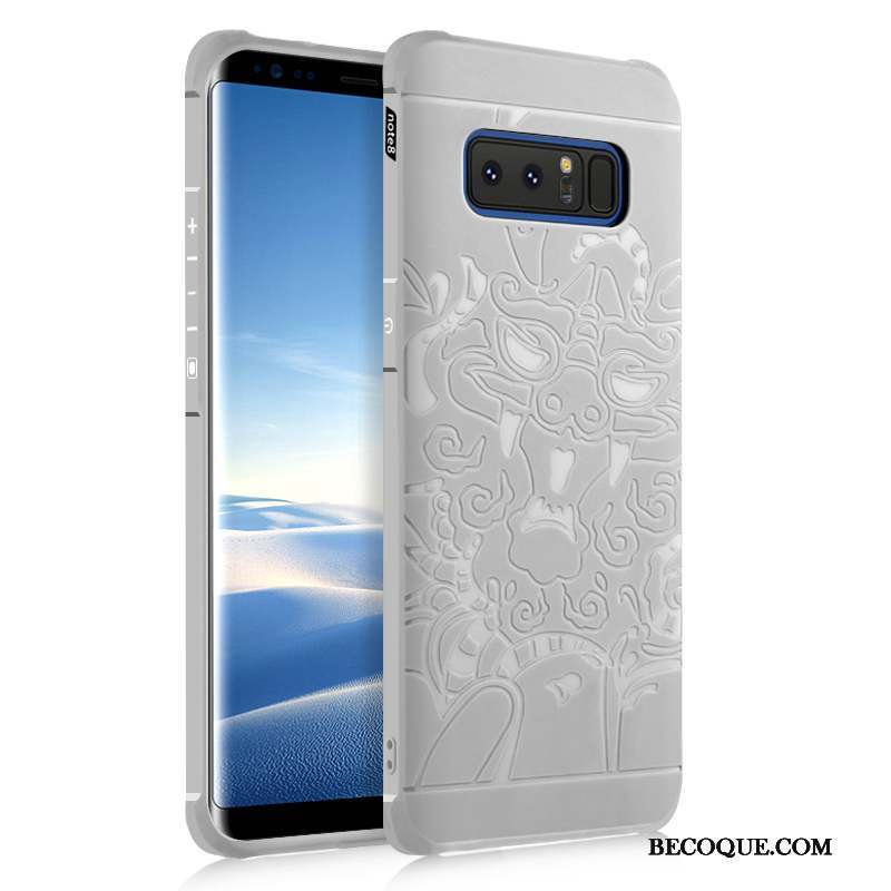 Samsung Galaxy Note 8 Fluide Doux Coque Incassable Tout Compris Silicone De Téléphone