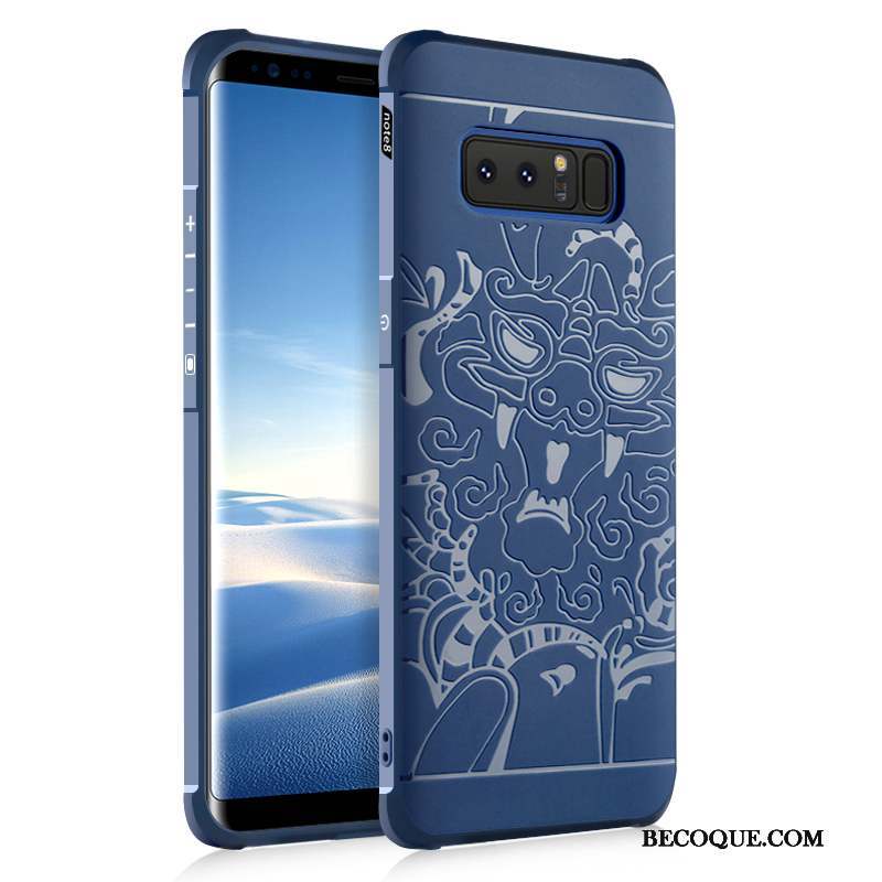 Samsung Galaxy Note 8 Fluide Doux Coque Incassable Tout Compris Silicone De Téléphone