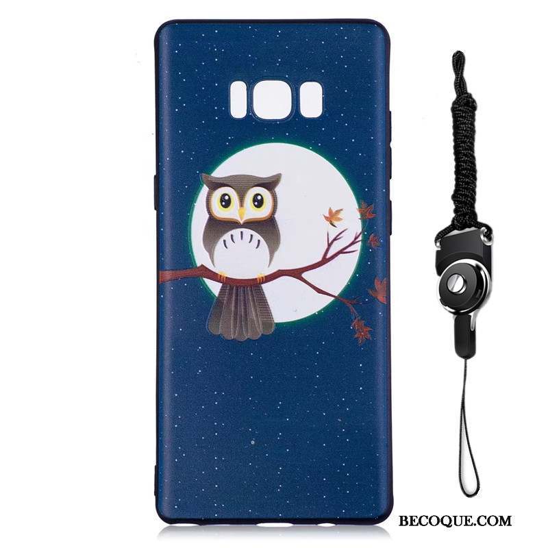 Samsung Galaxy Note 8 Fluide Doux Étui Fleurs Noir Coque Peinture