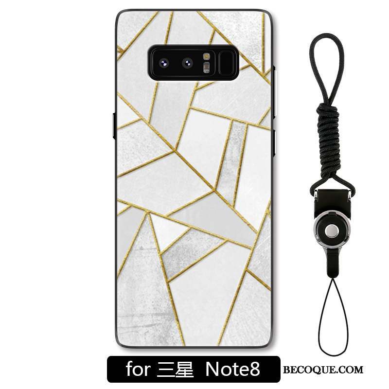 Samsung Galaxy Note 8 Gaufrage Difficile Géométrie Ornements Suspendus Personnalité Coque De Téléphone