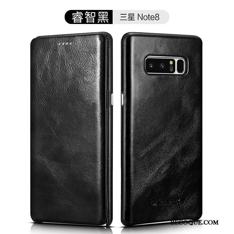 Samsung Galaxy Note 8 Housse Étui En Cuir Business Protection Coque De Téléphone Téléphone Portable