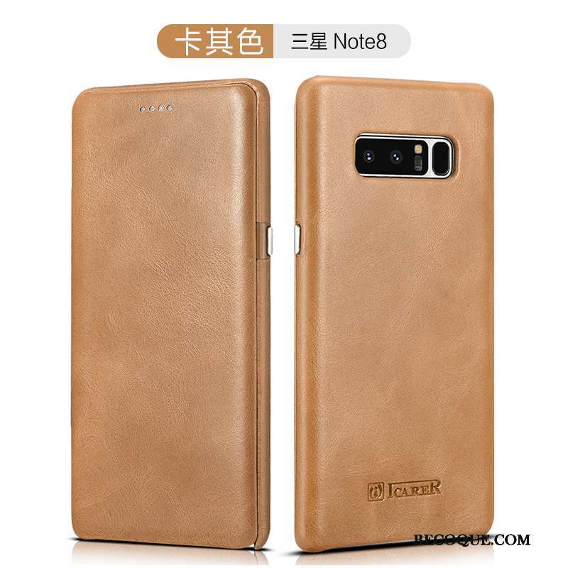 Samsung Galaxy Note 8 Housse Étui En Cuir Business Protection Coque De Téléphone Téléphone Portable