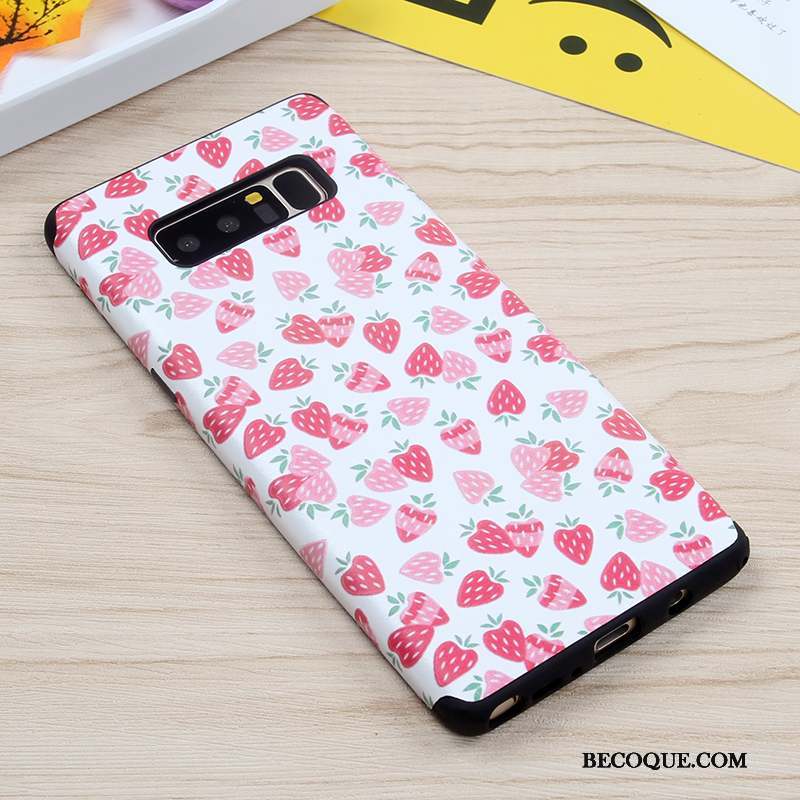 Samsung Galaxy Note 8 Incassable Silicone Coque Fluide Doux Fleurs De Téléphone