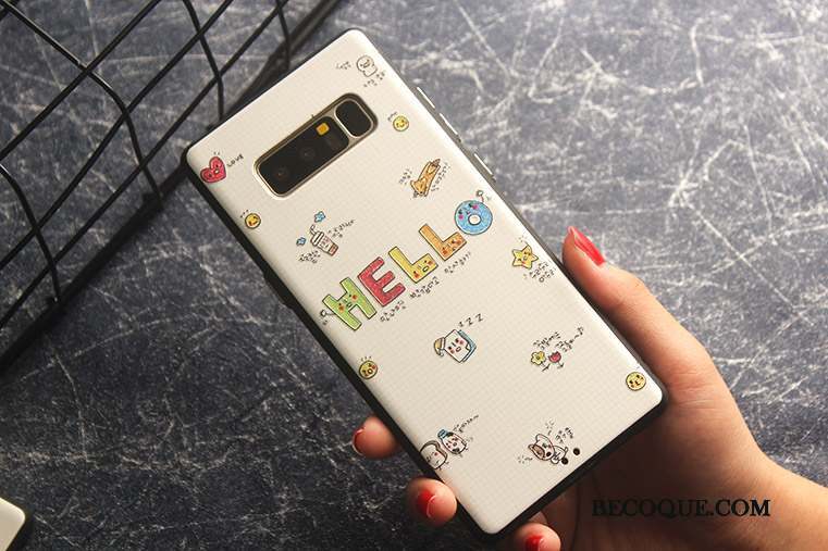 Samsung Galaxy Note 8 Modèle Fleurie Multicolore Protection Incassable Coque De Téléphone Fluide Doux