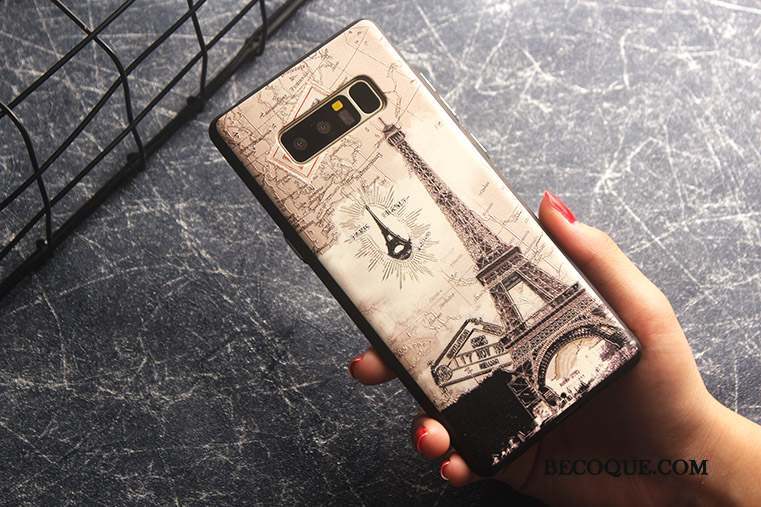 Samsung Galaxy Note 8 Modèle Fleurie Multicolore Protection Incassable Coque De Téléphone Fluide Doux