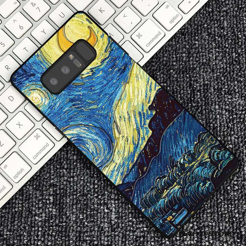 Samsung Galaxy Note 8 Multicolore Coque De Téléphone Personnalité Gaufrage Dimensionnel Étui