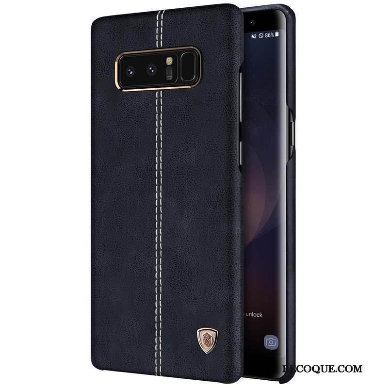 Samsung Galaxy Note 8 Or Téléphone Portable Coque De Téléphone Étui Étui En Cuir Protection