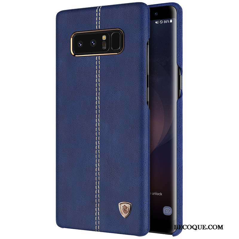 Samsung Galaxy Note 8 Or Téléphone Portable Coque De Téléphone Étui Étui En Cuir Protection