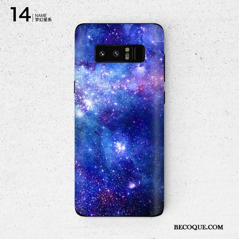 Samsung Galaxy Note 8 Personnalité Membrane Violet Protection Coque Couleur