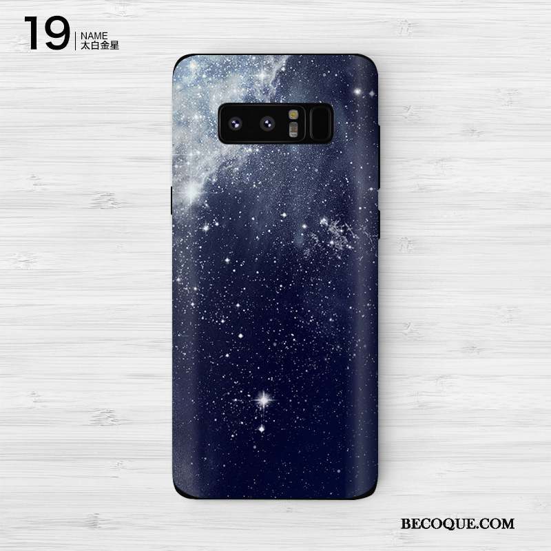 Samsung Galaxy Note 8 Personnalité Membrane Violet Protection Coque Couleur