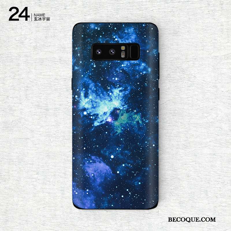 Samsung Galaxy Note 8 Personnalité Membrane Violet Protection Coque Couleur