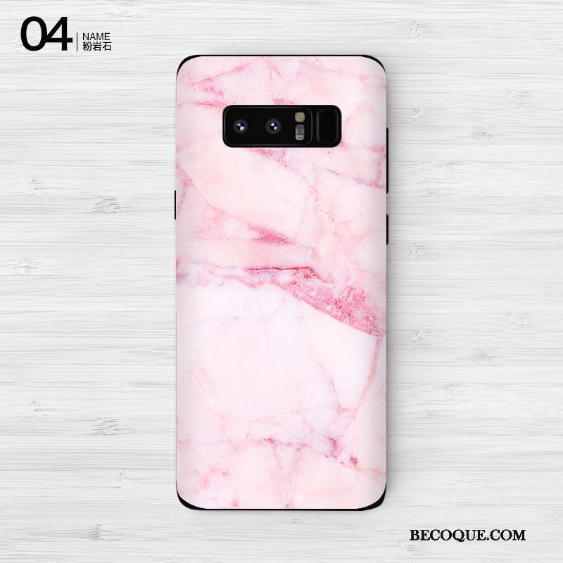 Samsung Galaxy Note 8 Personnalité Membrane Violet Protection Coque Couleur