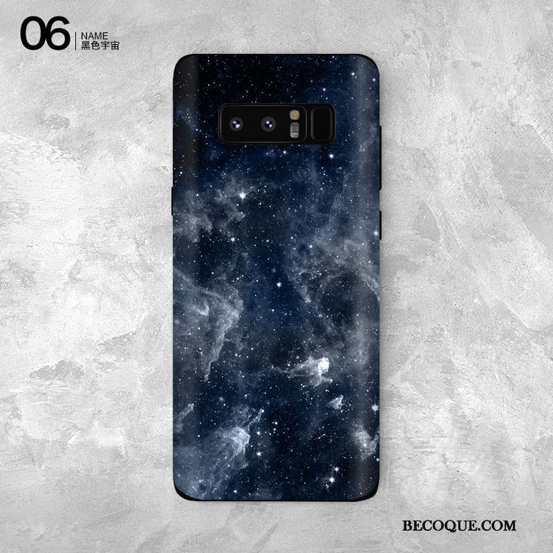 Samsung Galaxy Note 8 Personnalité Membrane Violet Protection Coque Couleur