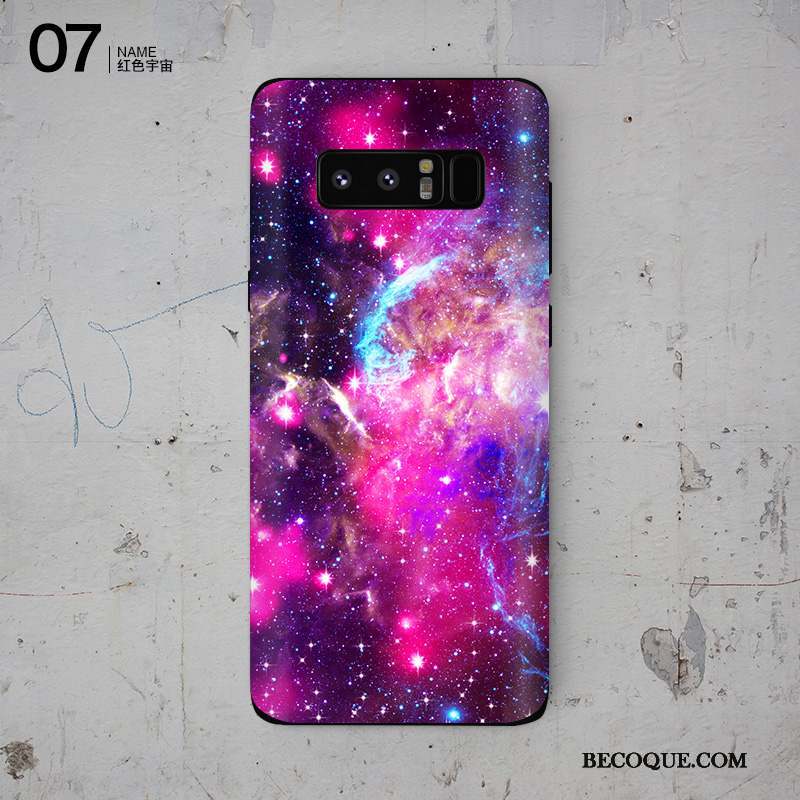 Samsung Galaxy Note 8 Personnalité Membrane Violet Protection Coque Couleur