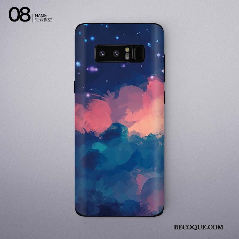 Samsung Galaxy Note 8 Personnalité Membrane Violet Protection Coque Couleur