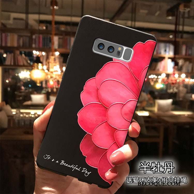 Samsung Galaxy Note 8 Personnalité Tendance Silicone Étui Coque De Téléphone Rouge