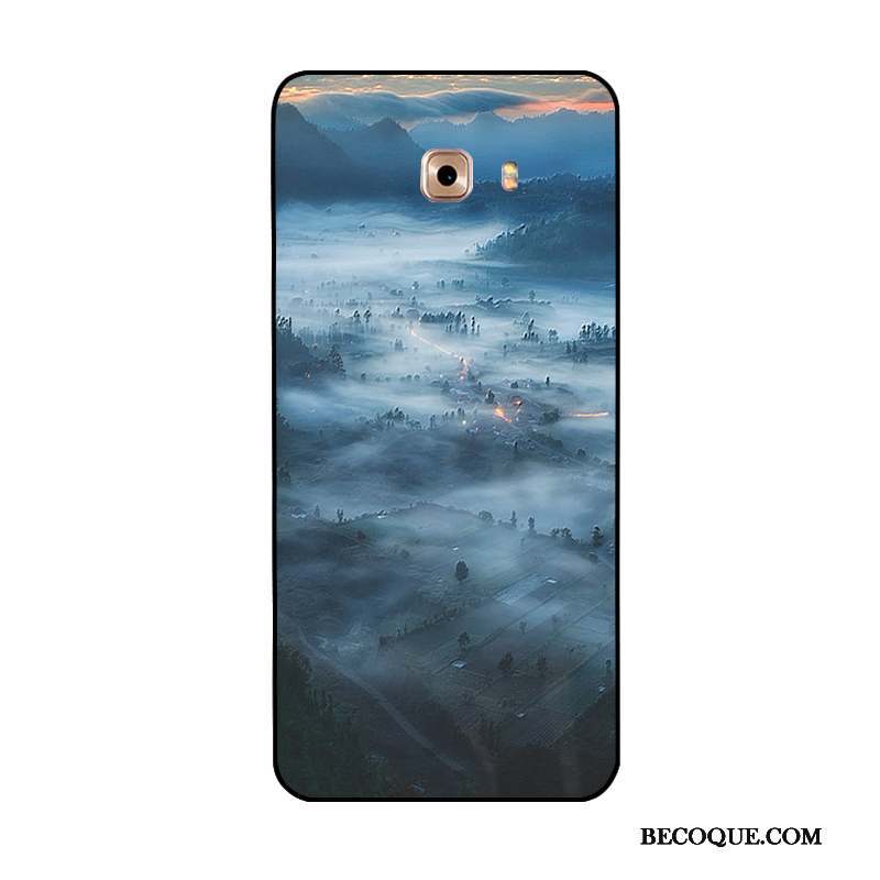 Samsung Galaxy Note 8 Protection Ornements Suspendus Bleu Coque De Téléphone Étui Paysage