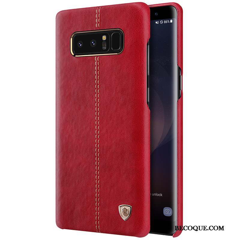 Samsung Galaxy Note 8 Téléphone Portable Coque De Téléphone Étui Cuir Incassable Protection