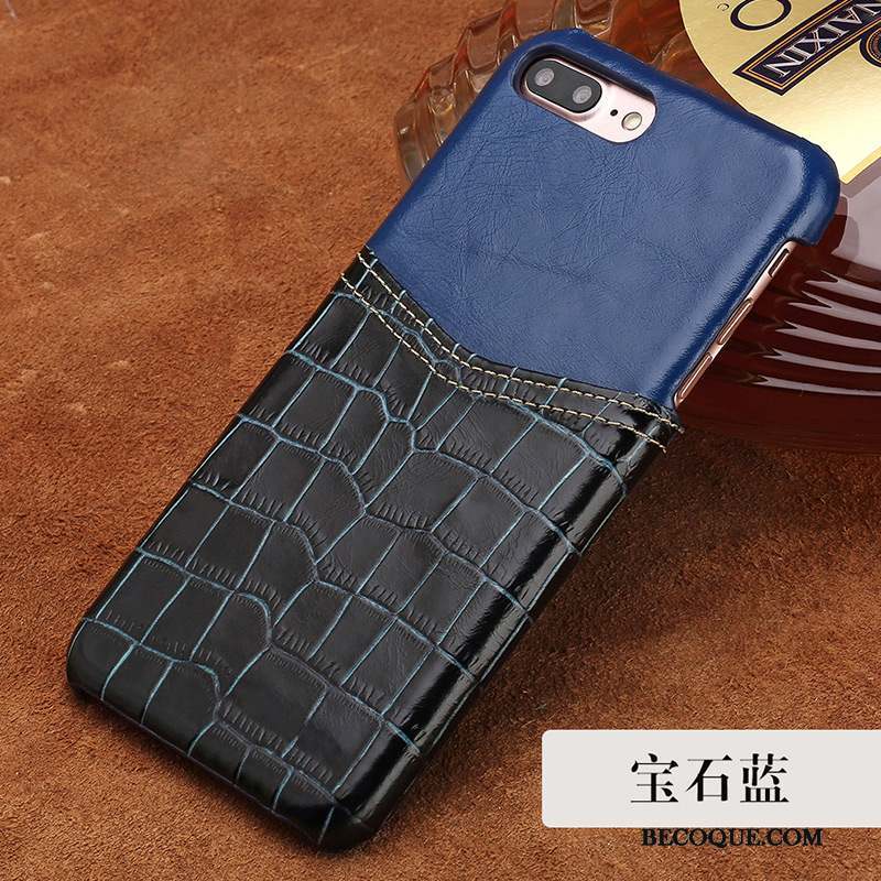 Samsung Galaxy Note 8 Étui Bleu Coque De Téléphone Incassable Protection Cuir Véritable