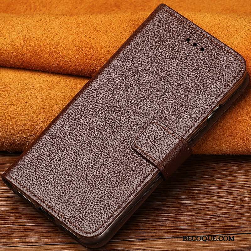 Samsung Galaxy Note 8 Étui En Cuir Marron Ornements Suspendus Tout Compris Cuir Véritable Coque De Téléphone