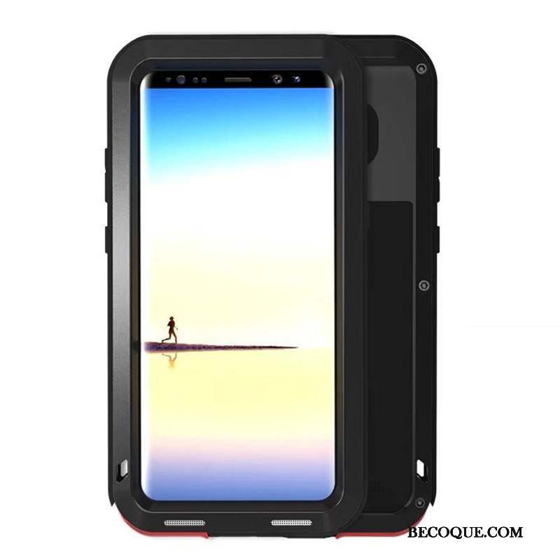 Samsung Galaxy Note 8 Étui Métal Tout Compris Coque De Téléphone Téléphone Portable Protection