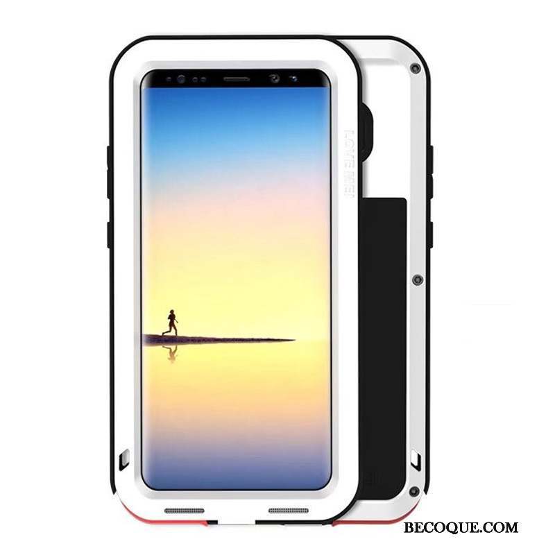 Samsung Galaxy Note 8 Étui Métal Tout Compris Coque De Téléphone Téléphone Portable Protection