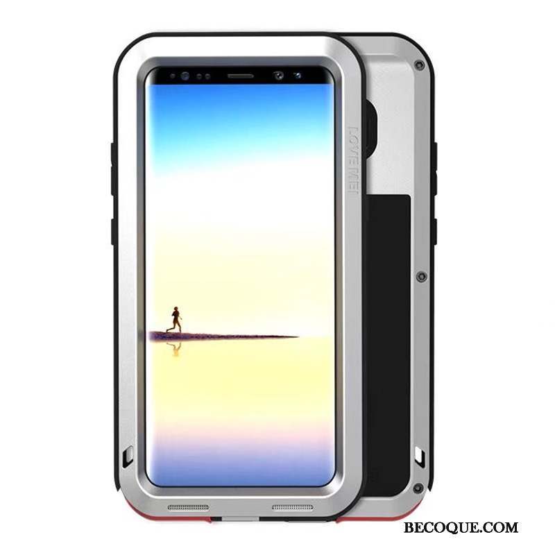 Samsung Galaxy Note 8 Étui Métal Tout Compris Coque De Téléphone Téléphone Portable Protection